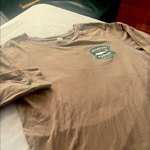 Brown Men's Shirt- army green, gently used